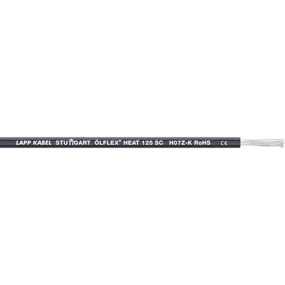 Litze Ölflex® HEAT 125 SC 1 x 0.75 mm² Fekete LappKabel 1233001 100 m