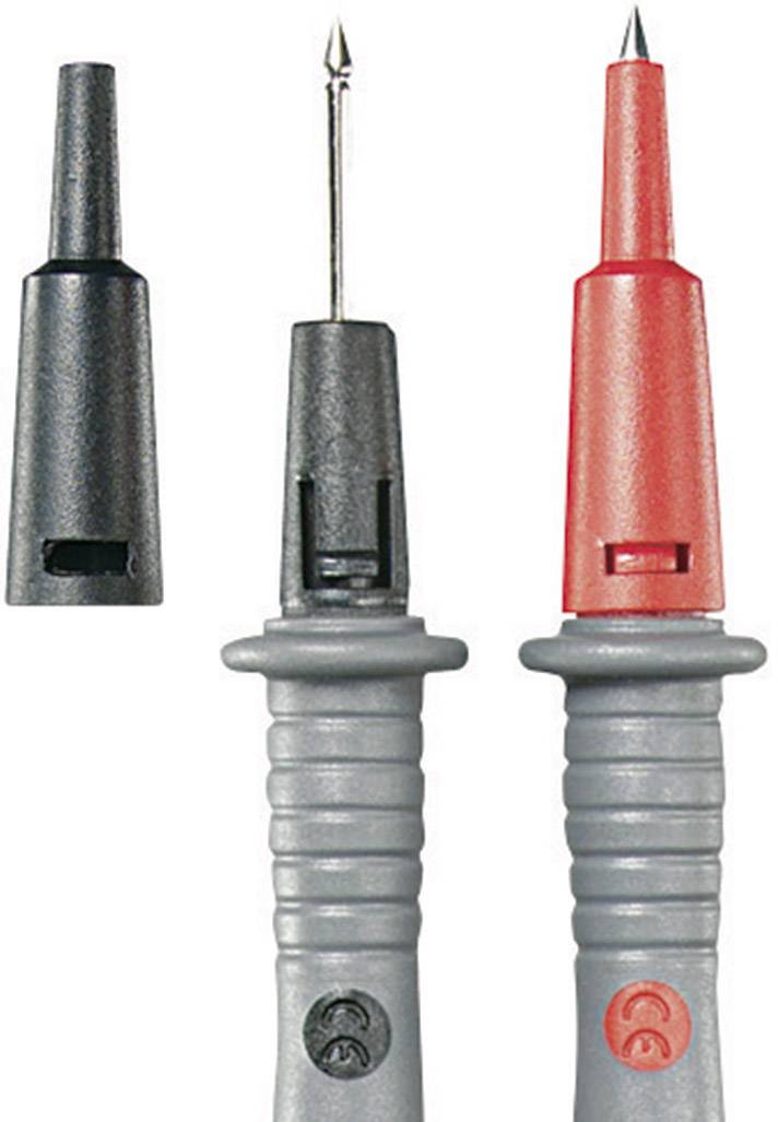 Két mérőhegy, egy fekete, egy piros, levehető védőburkolattal, elektromos mérésekre alkalmas.