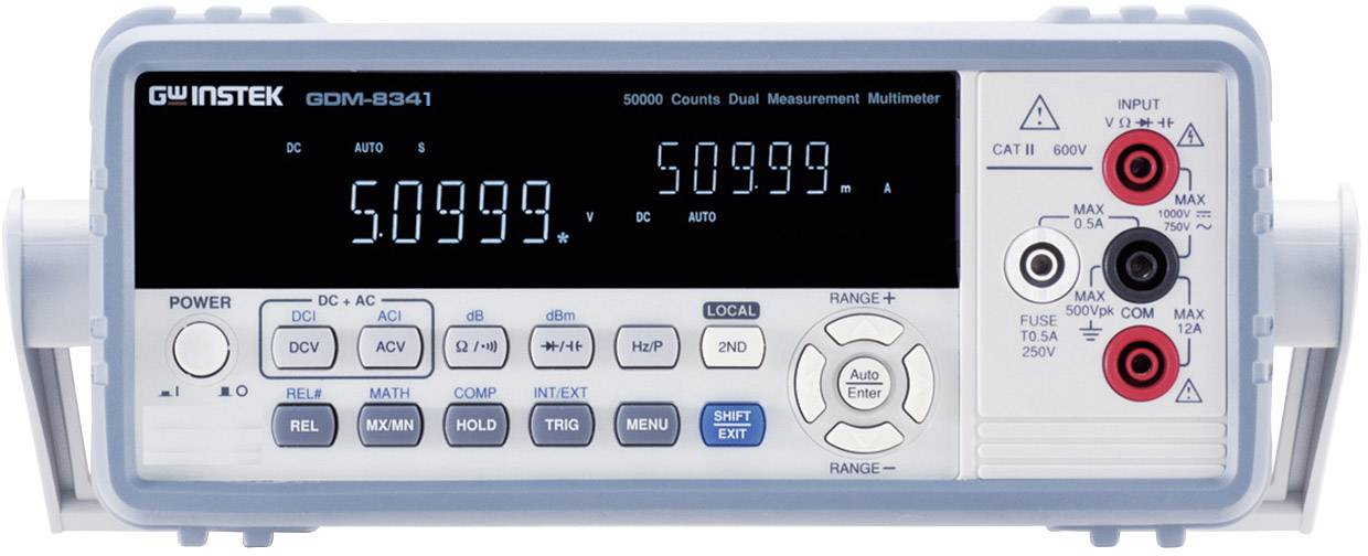 GW Instek GDM-8341 Asztali multiméter Kalibráció (DAkkS) digitális CAT II 600 V Kijelző (digitek): 50000