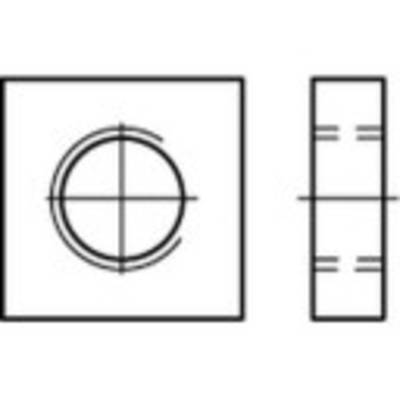 Acél négyszög anya M4, DIN 562, 100 db, 7 x 7 x 2,2 mm, Toolcraft 109028