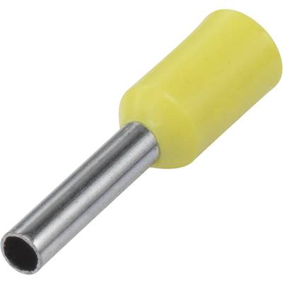 Érvéghüvely műanyag peremmel 0.3 mm² 6 mm, sárga, 100 db, Vogt 470006