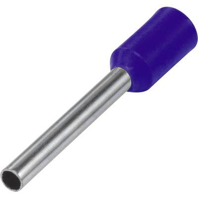 Érvéghüvely műanyag peremmel Ø mm² x hossz mm=16 mm² x 12 mm 16 mm² x 12 mm DIN 46228/4 Kék Vogt Verbindungstechnik