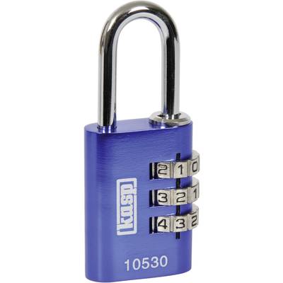 Kasp K10530BLUD Függő lakat 30 mm Kék Számkódos zár