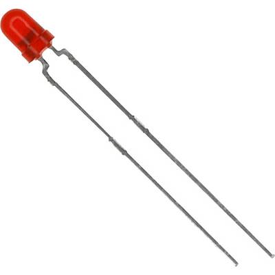 Vishay TLHR4401 LED kivezetéssel Piros Kerek 3 mm 14 mcd 60 ° 30 mA 2 V-0