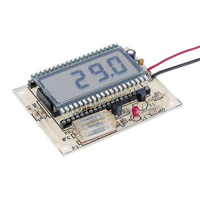 LCD-s hőmérő építőkészlet -50...+150 °C, 9-12 V, Tru Components