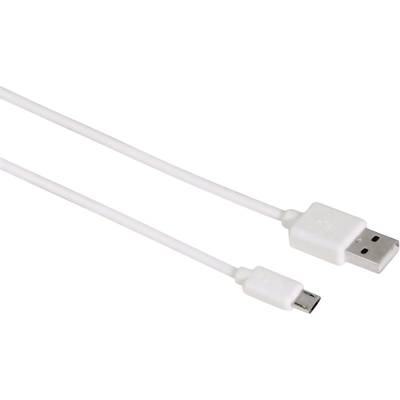 Számítógép Csatlakozókábel [1x USB 2.0 dugó A - 1x ] 1 m Fehér Hama