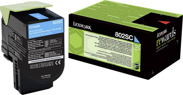 Lexmark Toner 802SC 80C2SC0 Eredeti Cián 2000 oldal