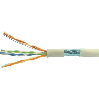 VOKA Kabelwerk 103080-00 Hálózati kábel CAT 5e F/UTP 4 x 2 x 0.20 mm² Szürke méteráru