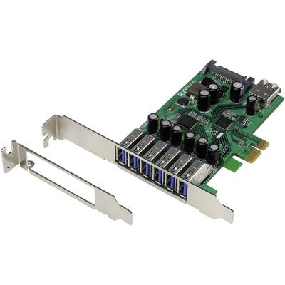 Renkforce  6+1 port USB 3.0 kontroller kártya USB-A PCIe