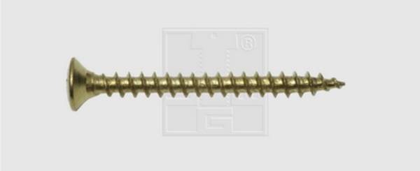 SWG 195345067  Facsavar 4 mm 50 mm Kereszthornyú Pozidriv    Acél Sárgarezezett 200 db