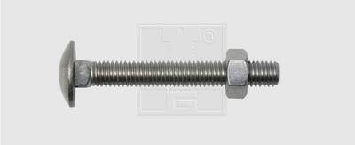 SWG 4009146507431 Lapos kerekfejű csavar 8 mm 30 mm Külső hatlap DIN 603 Nemesacél A2 25 db