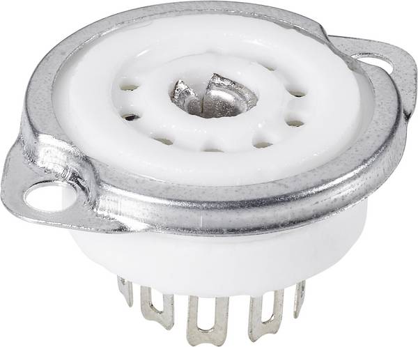 Kerámia novál elektroncső foglalat, pólusszám 9
