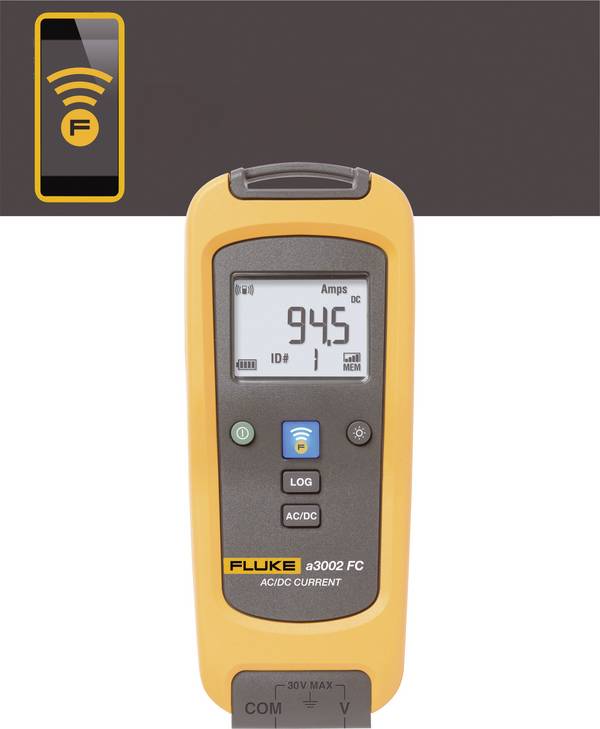 AC/DC árammérő addattárolós mérőműszer, bluetooth kapcsolat, 600A/AC 1000A/DC FLK-a3002 FC Fluke Connect™