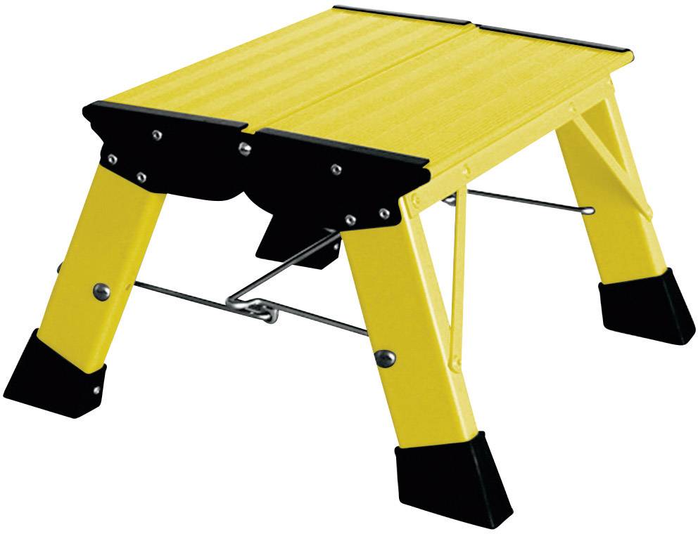 Összecsukható lépcső, sárga, max. 150 kg, Treppy Plus Line