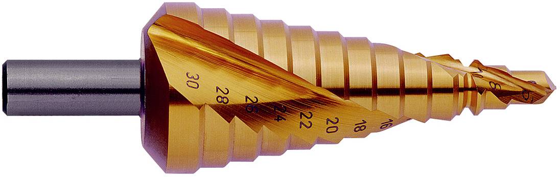 Exact 07034 HSS Fokozatfúró készlet TiN 3 oldalú szár 1 db