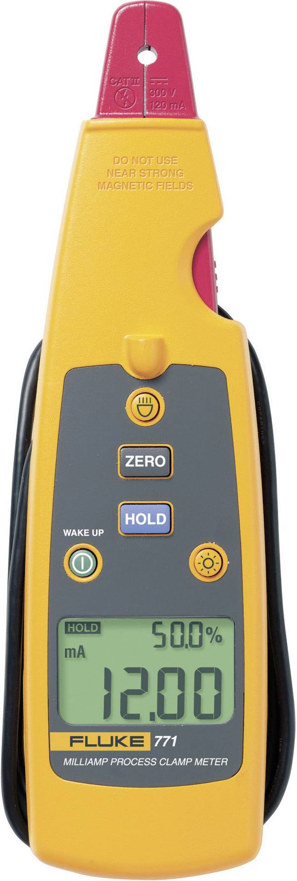 Fluke 771 Lakatfogó, Kézi multiméter Kalibráció (ISO) digitális Folyamat áramleadás CAT II 300 V Kijelző (digitek): 1200