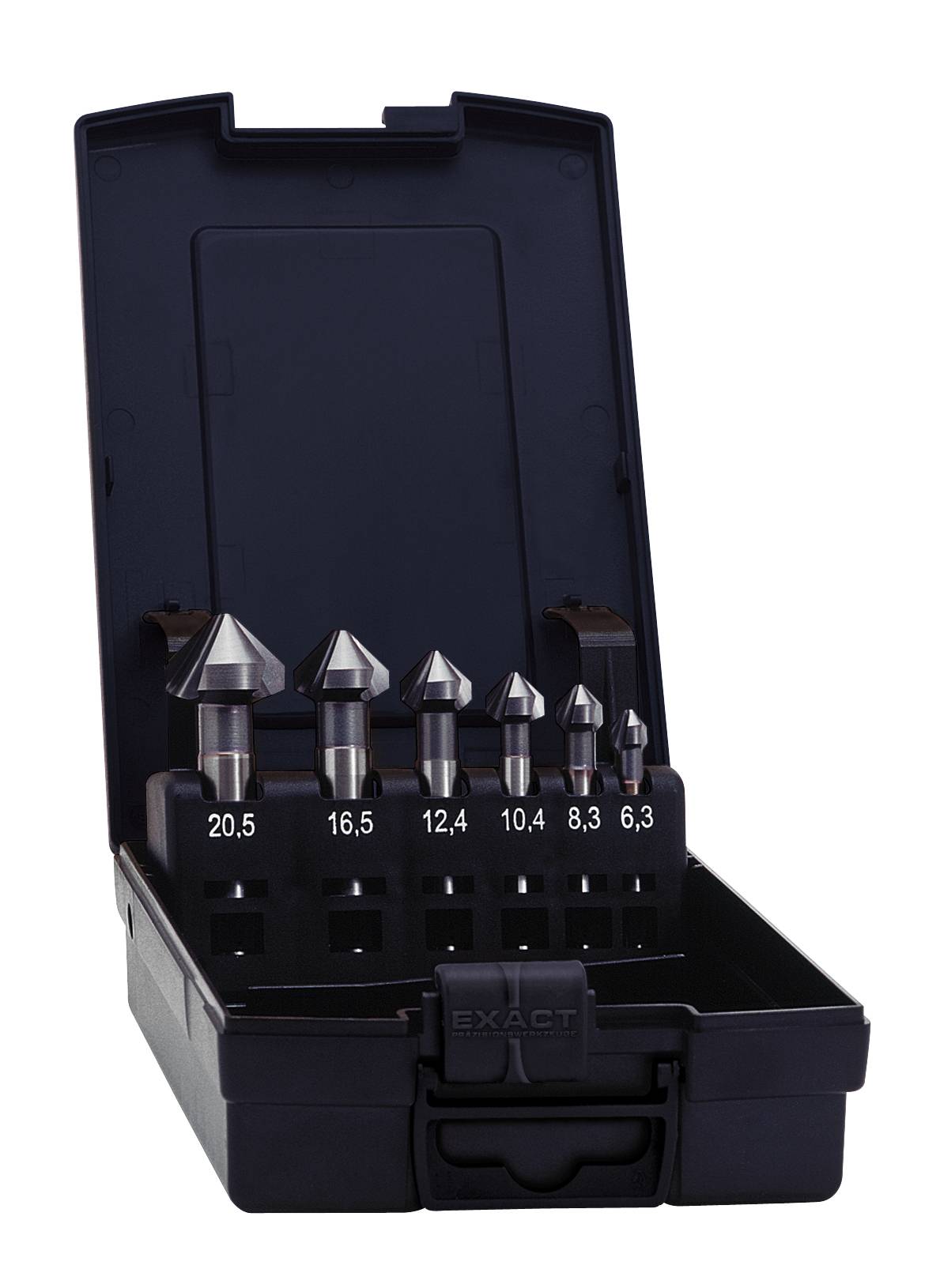 Exact 51127 Marófúró készlet 6 részes 6.3 mm, 8.3 mm, 10.4 mm, 12.4 mm, 16.5 mm, 20.5 mm HSS TiCN Hengeres befogószár 1 készlet