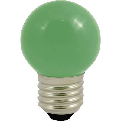LightMe LM85252 LED EEK G (A - G) E27 Csepp forma 1 W Zöld (Ø x H) 45 mm x 69 mm 1 db