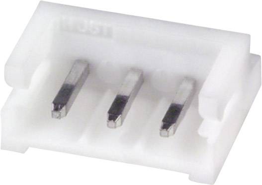 Csatlakozóház három fémérintkezővel, amelyet rendszerint kis elektronikai alkatrészek csatlakoztatásához használnak.