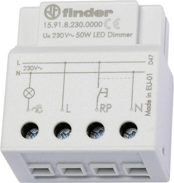 Dimmer Díszítés/alapvakolat Finder 15.91.8.230.0000  230 V/AC  100 W darab 1 db