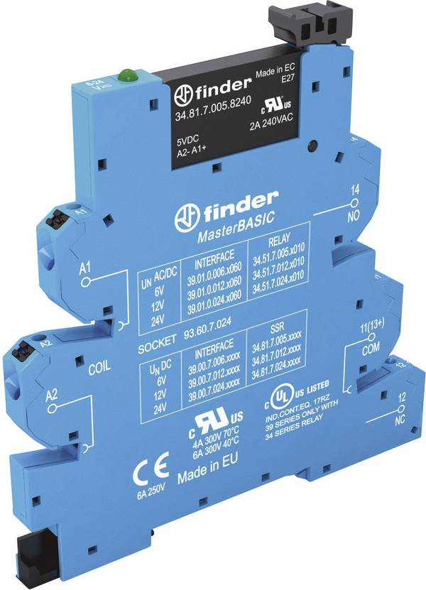 Finder Félvezető relé 39.00.7.012.9024-10 2 A Kapcsolási feszültség (max.): 24 V/DC  1 db
