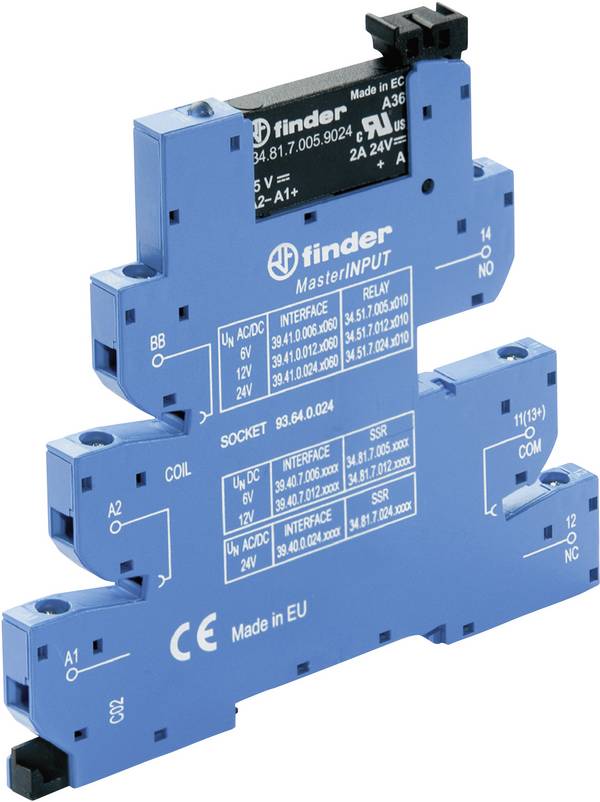 Finder Félvezető relé 39.40.0.024.8240 2 A Kapcsolási feszültség (max.): 230 V/AC  1 db