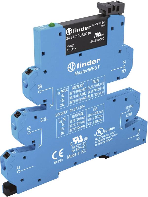 Finder Félvezető relé 39.70.8.230.9024-10 2 A Kapcsolási feszültség (max.): 24 V/DC  1 db