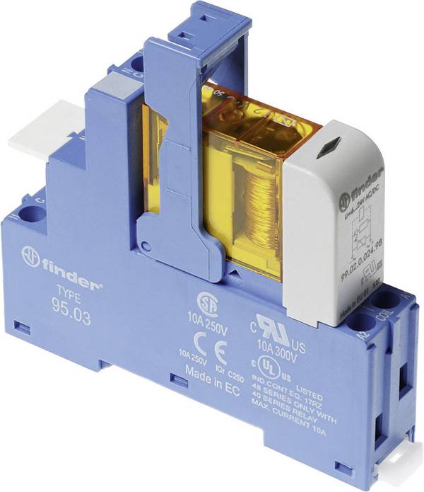 Finder 48.31.8.110.0060 Relé modul Névleges feszültség: 110 V/AC Max. kapcsolási áram: 10 A 1 váltó 1 db