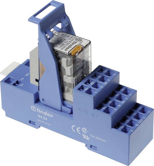 Finder 58.54.8.024.0060 Relé modul Névleges feszültség: 24 V/AC Max. kapcsolási áram: 7 A 4 váltó Tray 1 db