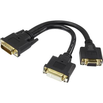 Monitor kábel DMS-59 csatlakozó, DVI - VGA "Y" elosztó kábel 0,20m Renkforce 1217948