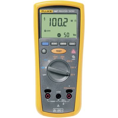 Szigetelésmérő műszer Fluke 1507 50 V, 100 V, 250 V, 500 V, 1000 V 10 GΩ Kalibrált ISO