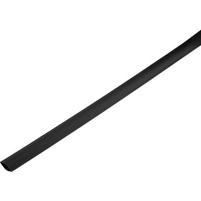 Zsugorcső, vékonyfalú, Ø (zsugorodás előtt/után): 21 mm/10 mm, zsugorodási arány 2 : 1, fekete