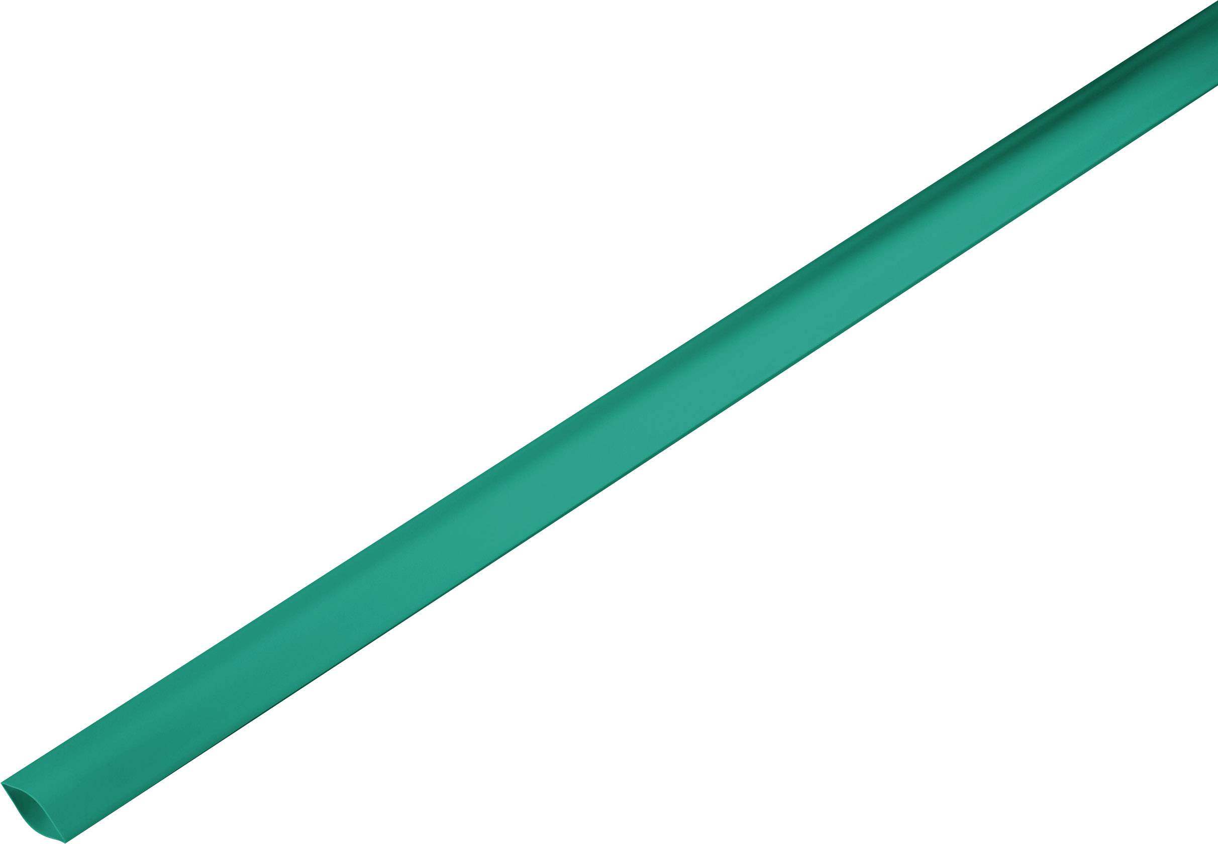 Zsugorcső ragasztó nélkül, zöld, 19 mm 2:1, TRU COMPONENTS 1225423 méteráru