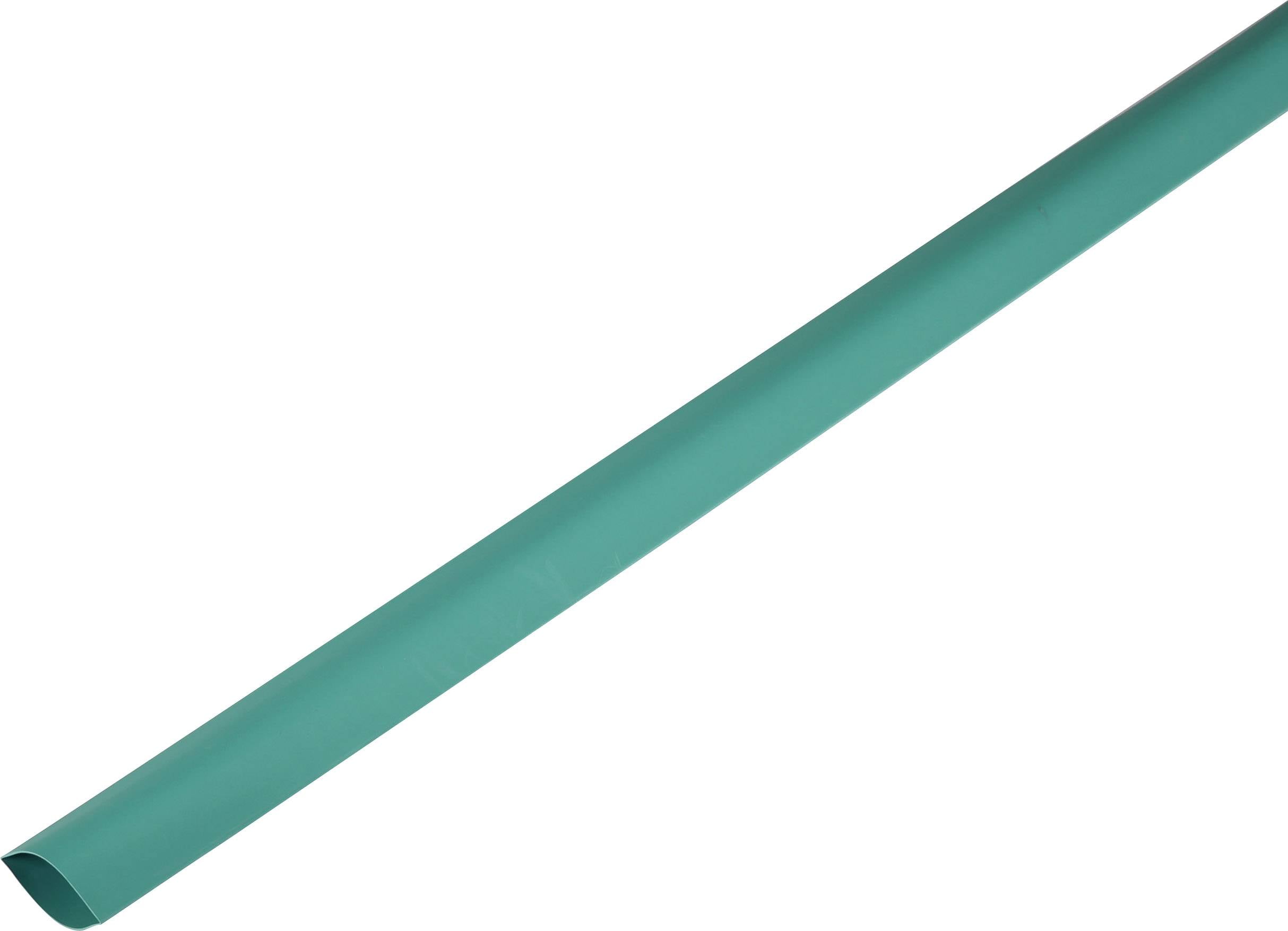 TRU COMPONENTS 1225426 Zsugorcső ragasztó nélkül Zöld 35 mm 17.50 mm Zsugorodási arány:2:1 méteráru