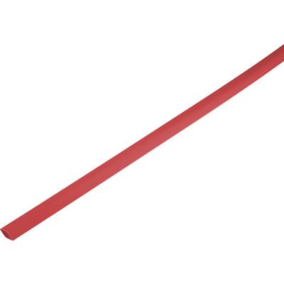 Zsugorcső, vékonyfalú, Ø (zsugorodás előtt/után): 12.7 mm/6 mm, zsugorodási arány 2 : 1, piros