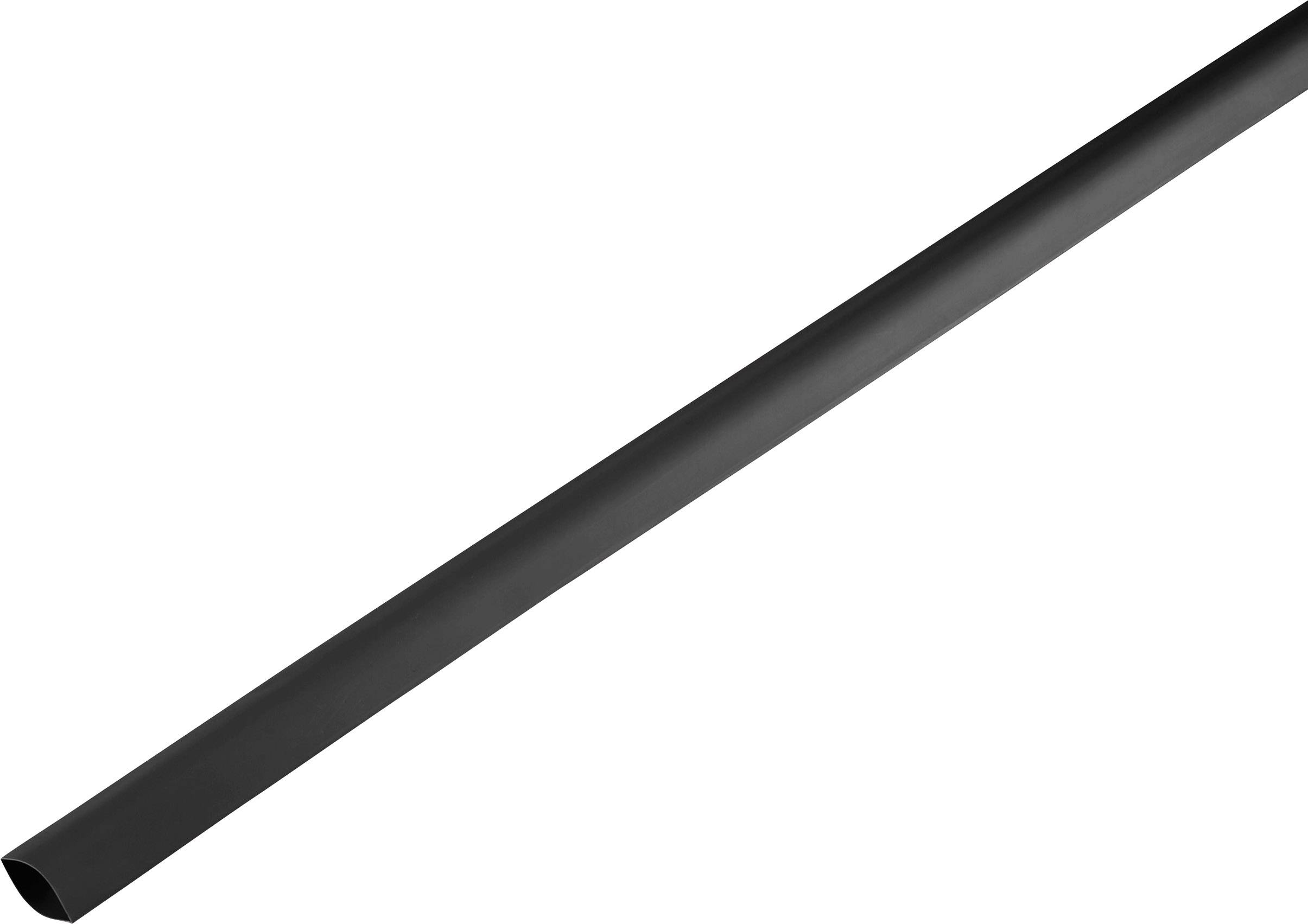 Zsugorcső ragasztó nélkül, fekete, 16,7 mm 2:1, TRU COMPONENTS 1225519 méteráru