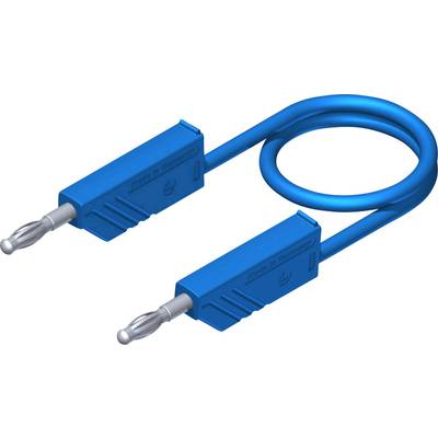 Mérőzsinór, mérővezeték 2db 4mm-es toldható banándugóval 2,5 mm² PVC, 1.50m kék SKS Hirschmann CO MLN 150/2,5