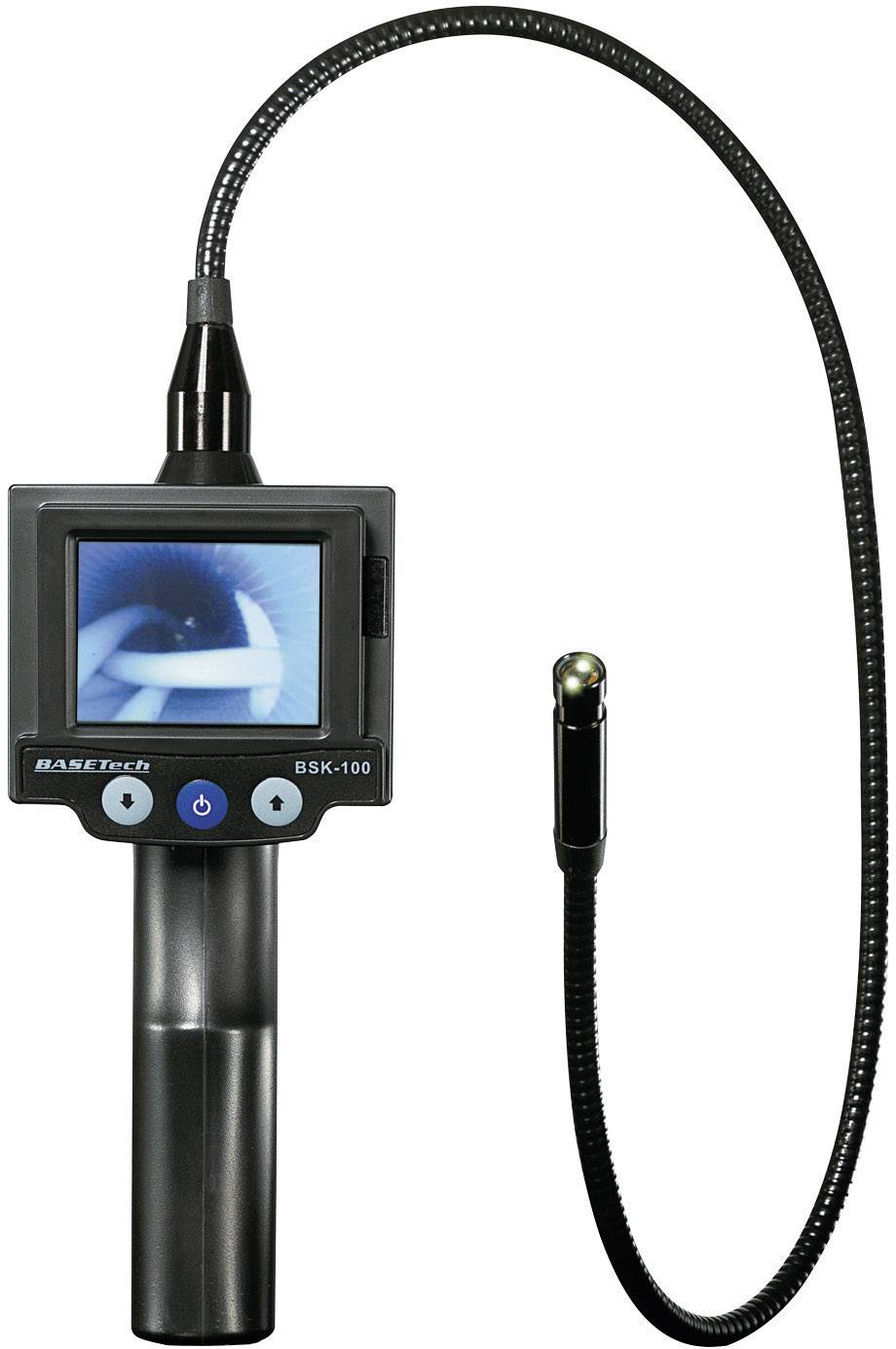 Endoszkóp kamera monitorral Ø 9,8 mm szonda, hossz 59 cm Basetech BSK-100