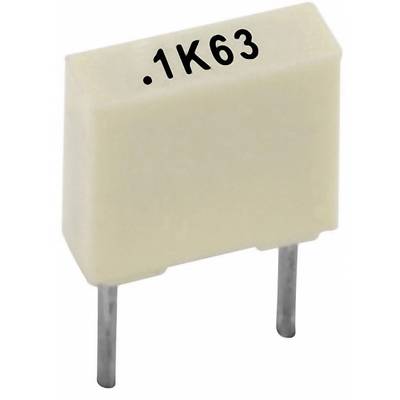 Poliészter kondenzátor, radiális 100 nF 63 V 10 % 5 mm, 7,2 x 2,5 x 6,5 Kemet R82DC3100AA50K