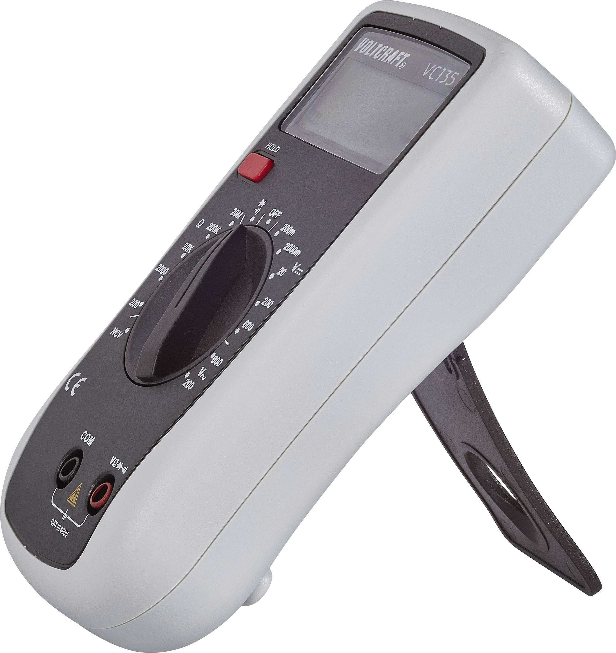 Digitális multiméter, mérőműszer 600V AC/DC Voltcraft VC135-4