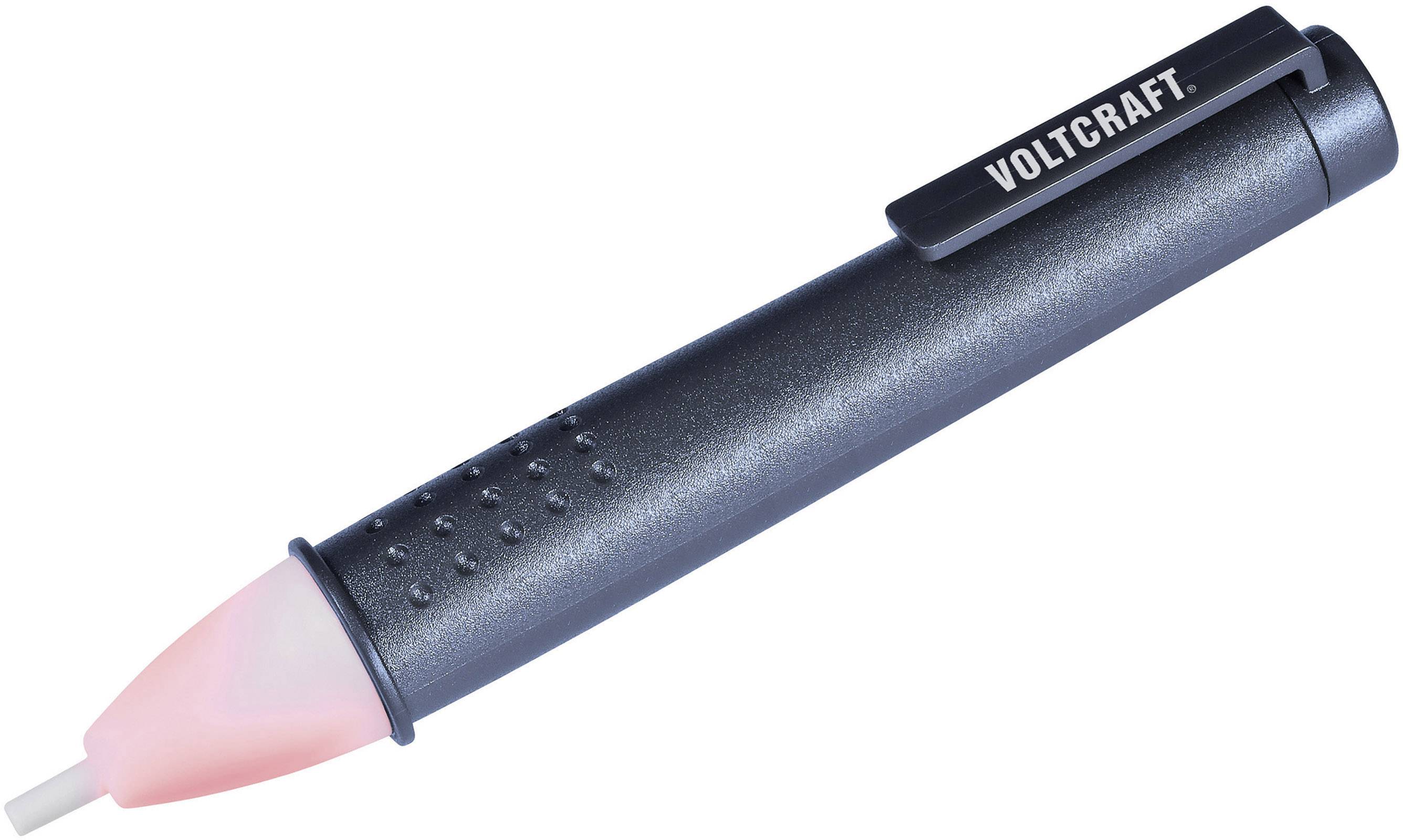 Fázisceruza, érintés nélküli feszültségvizsgáló multiteszter, LED-es zseblámpával, rezgő funkcióval Voltcraft MS-420-1