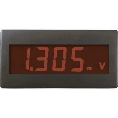 Digitális kijelzés egy feszültségmérő műszeren, amely '1,305 mV'-ot mutat.