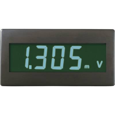 Digitális kijelző kék számjegyekkel mutatja az '1,305 mV' értéket sötétzöld háttéren.