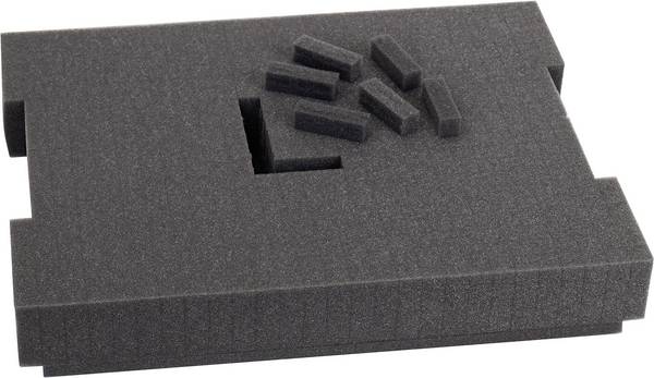 Bosch Professional 1600A001S1 Rasterschaumstoffeinlage zu L-BOXX 136 LxBxH=405x315x85mm Habanyag betét  (H x Sz x Ma) 405 x 315 x 85 mm