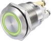 Nyomógomb 48 V/DC 3 A 1 x Ki/(Be) TRU COmPONENTS GQ19F-10E/G/12V/S IP65