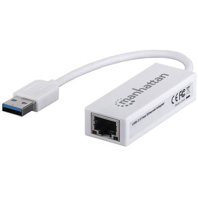 USB-s Ethernet hálózati adapter 100 Mbit/s Manhattan Fast Ethernet adapter USB 2.0
