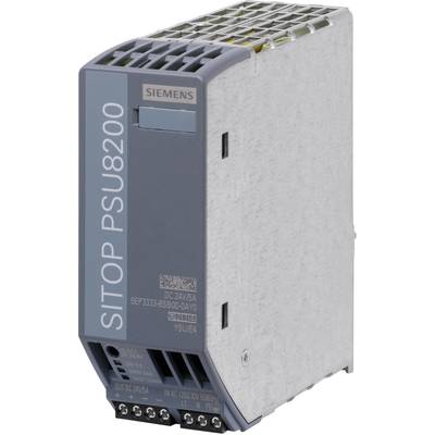 Ipari tápegység: Siemens SITOP PSU8200, 24V DC, 5A. Kompakt kialakítás, hatékony áramellátási megoldás ipari alkalmazásokhoz.