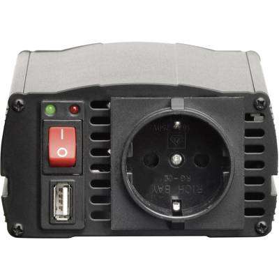 Szinuszos inverter 300 W 24 V/DC USB, Voltcraft MSW 300-24-G