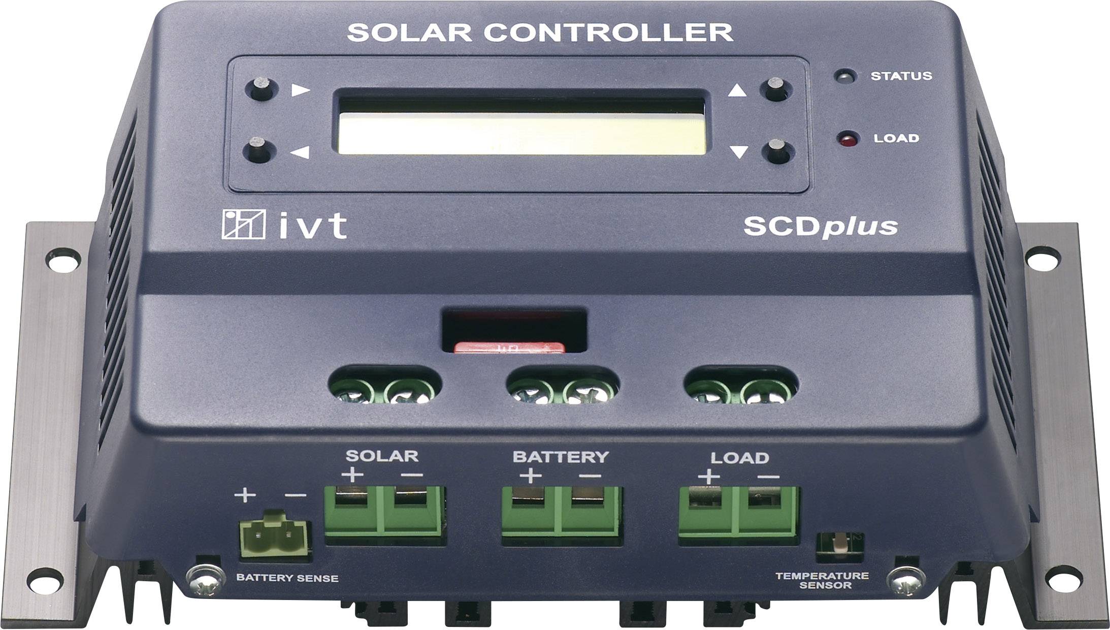 Napelem töltésszabályozó 12/24 V 25 A IVT SCDplus 25A