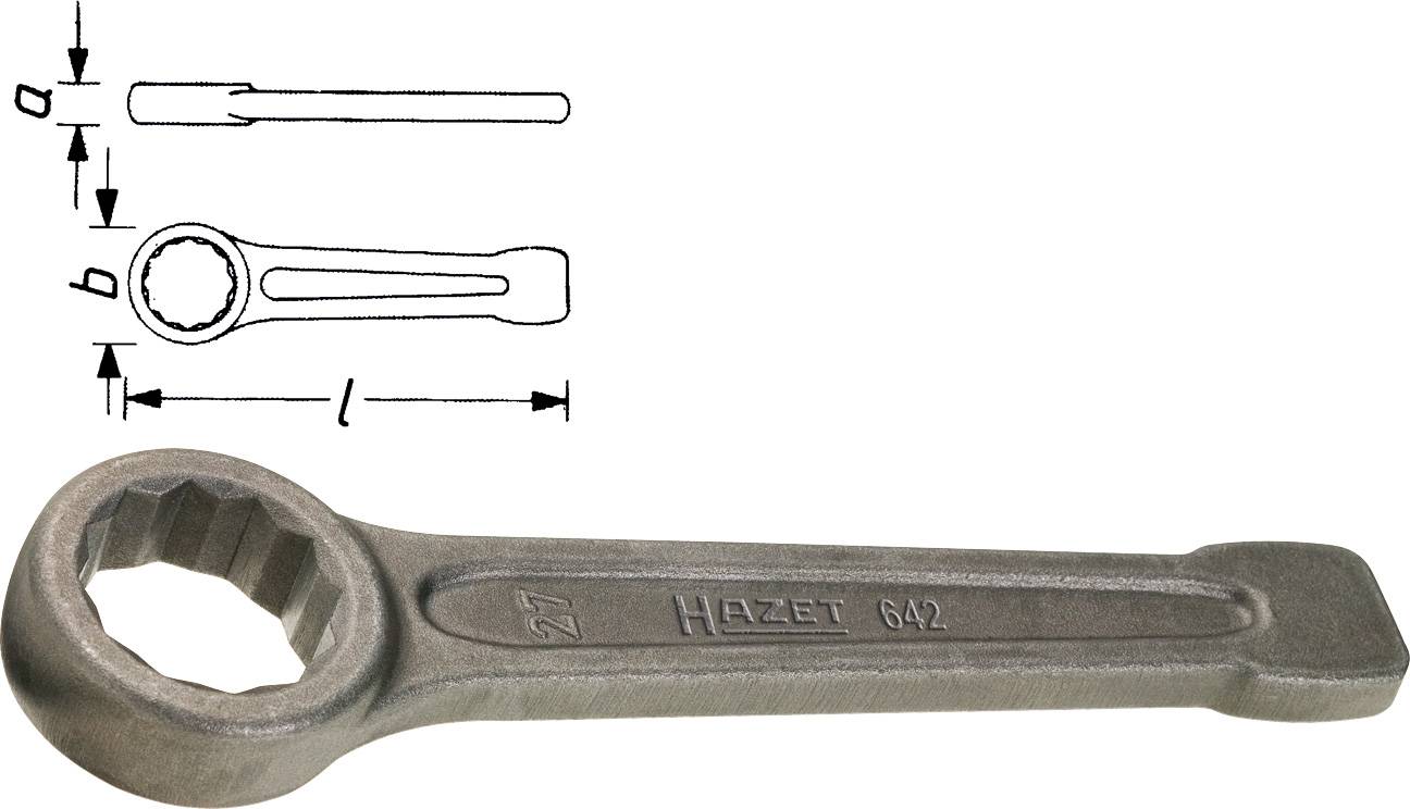 Hazet 642-80 642-80 Ütős gyűrűskulcs Kulcsszélesség (metrikus) 80 mm